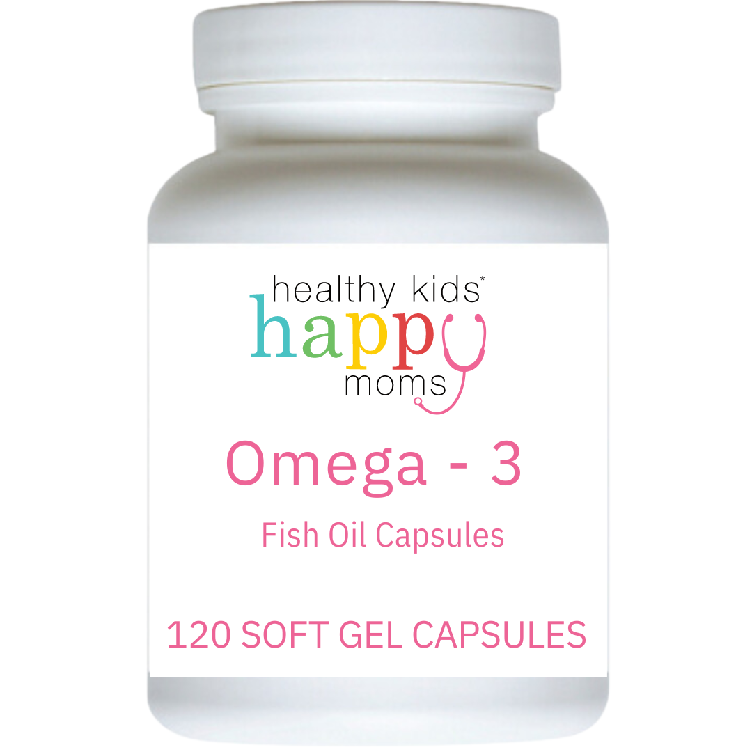 Healthy Kids Happy Moms Omega-3 Fish Oil - 120 Soft Gel Capsules
