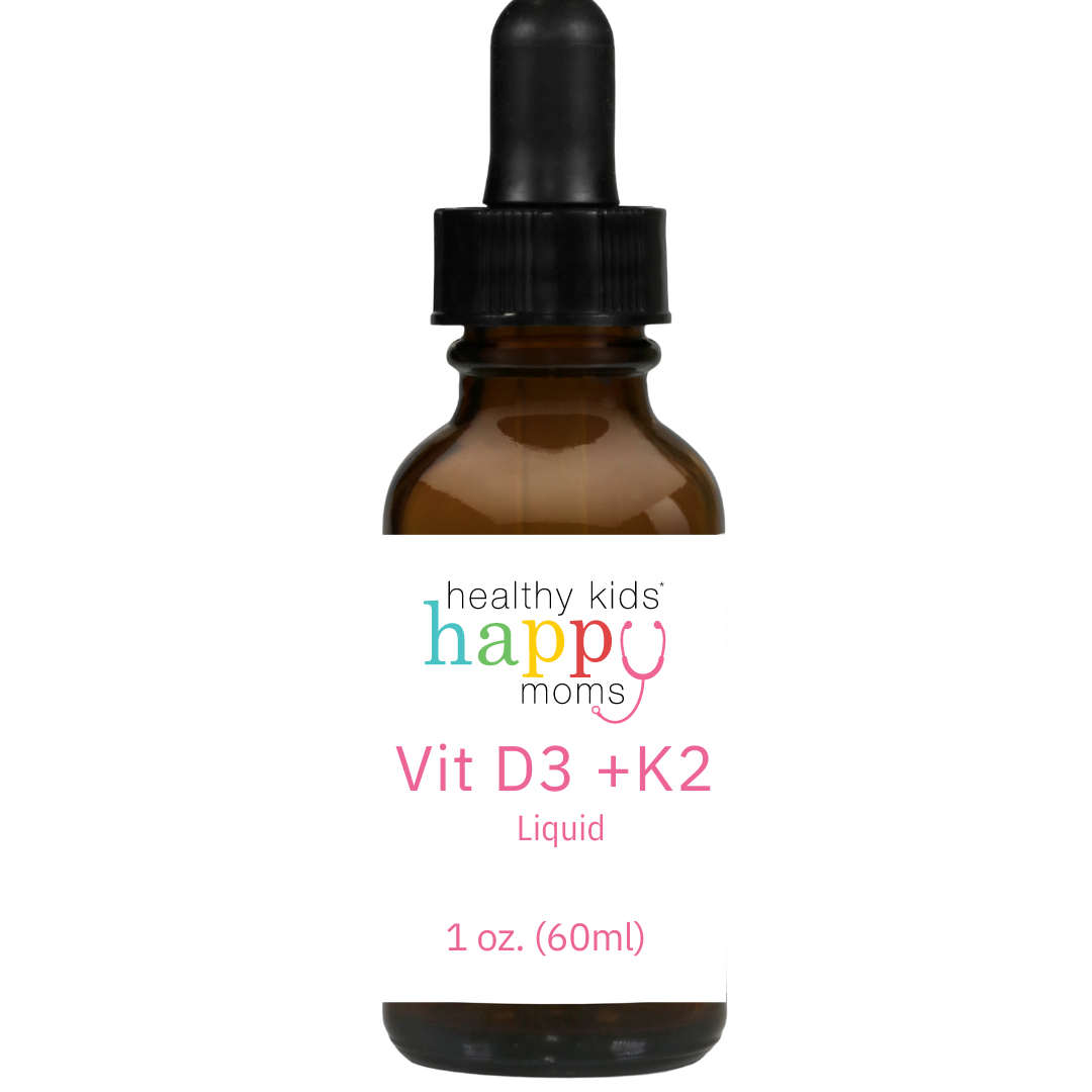 Healthy Kids Happy Moms Vitamin D3+K2 Liquid - 1 oz