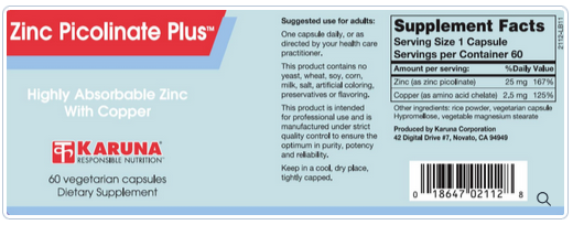 Zinc Picolinate Plus by Karuna