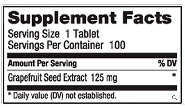Grapefruit Seed Extract by Nutribiotic - 100 Tablets