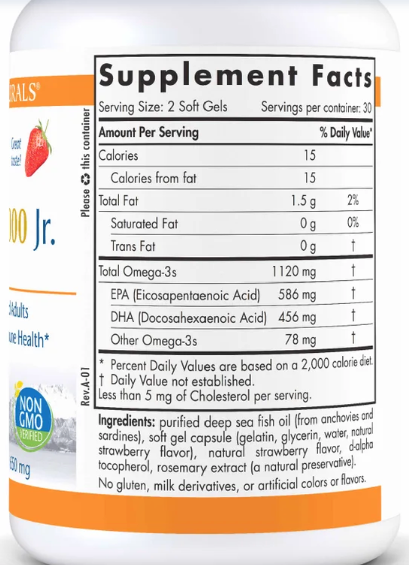 ProOmega® 2000 Jr. by Nordic Naturals - 60 Mini Softgels