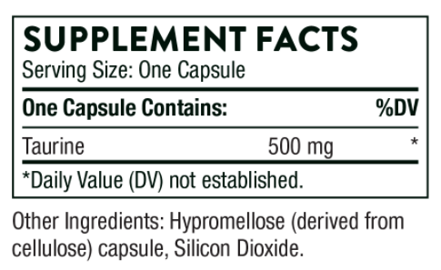 Taurine 500mg by Thorne