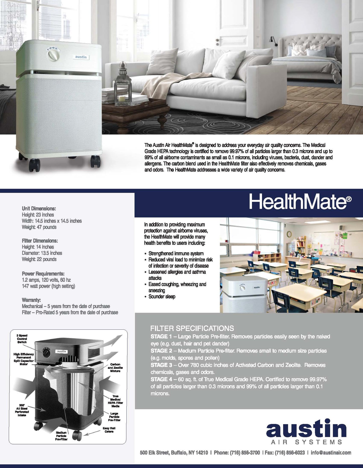 Austin Air Filter - Healthmate Unit