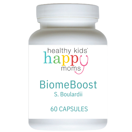 Healthy Kids Happy Moms BiomeBoost, S. Boulardii - 60 Capsules