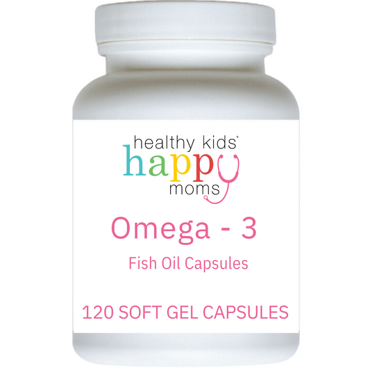 Healthy Kids Happy Moms Omega-3 Fish Oil - 120 Soft Gel Capsules