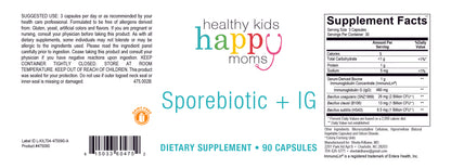 Healthy Kids Happy Moms Sporebiotic + IG - 90 Capsules