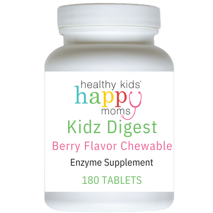Healthy Kids Happy Moms Kidz Digest Enzymes - 180 Chewables