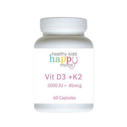 Healthy Kids Happy Moms Vitamin D3+K2 - 60 Capsules