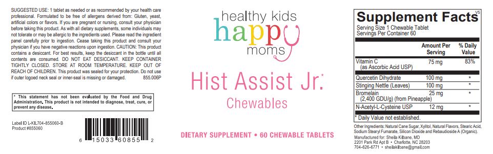 Healthy Kids Happy Moms Hist-Assist Jr. (formerly Control-Hist Jr) - 60 Chewable Tablets