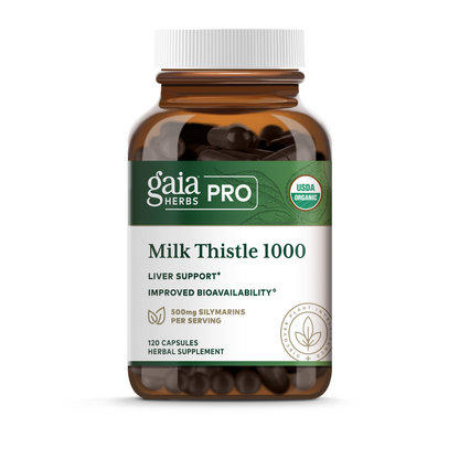 Milk Thistle 1000 by Gaia Herbs Pro - 120 Capsules