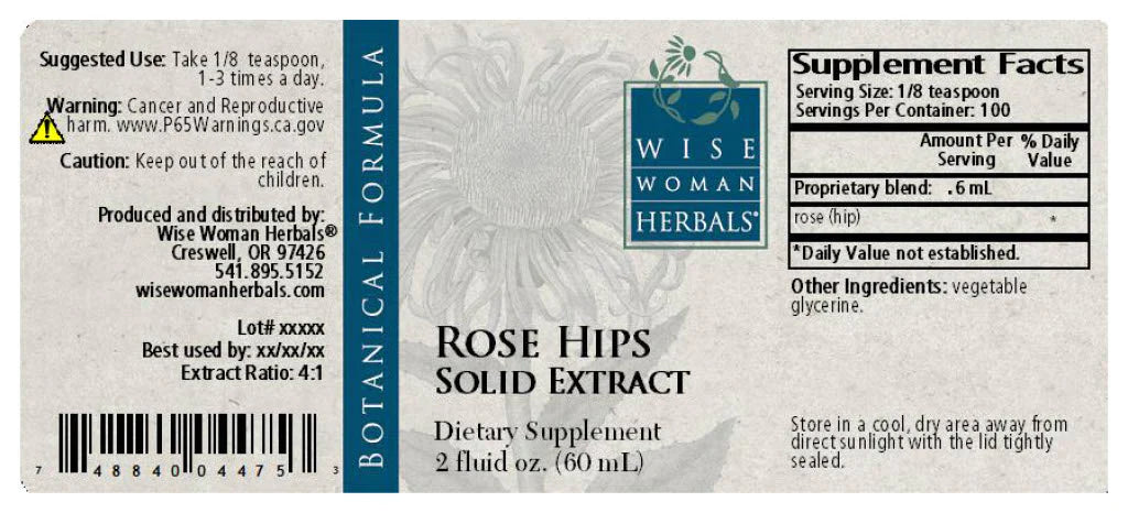 Rose Hips Solid Extract by Wise Woman Herbals - 2 oz
