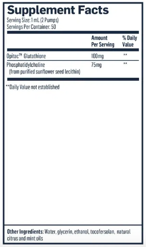Liposomal Glutathione by Quicksilver Scientific - 1.7 oz