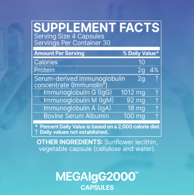 Mega IgG2000 by Microbiome Labs - 120 Capsules