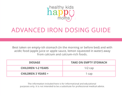 Healthy Kids Happy Moms Advanced Iron - 60 Capsules
