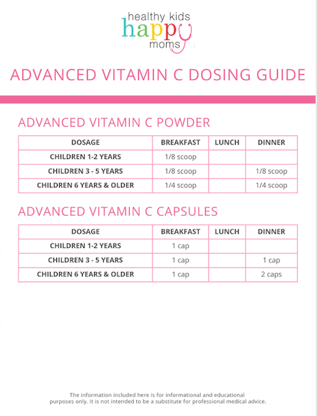 Healthy Kids Happy Moms Advanced Vitamin C Powder - 11.5 oz (Lemon Flavor)