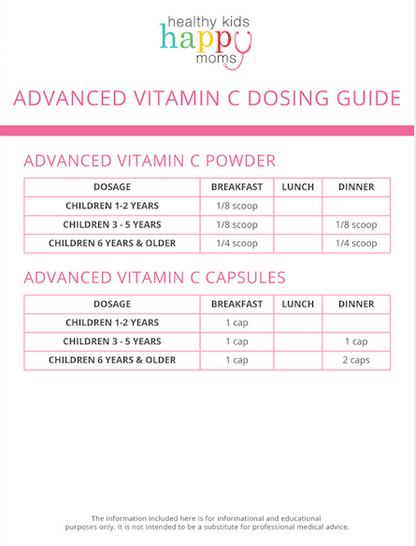 Healthy Kids Happy Moms Advanced Vitamin C Powder - 11.5 oz (Lemon Flavor)