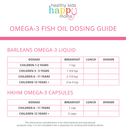 Healthy Kids Happy Moms Omega-3 Fish Oil - 120 Soft Gel Capsules
