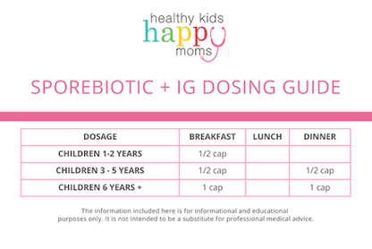 Healthy Kids Happy Moms Sporebiotic + IG - 90 Capsules