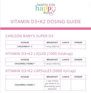 Healthy Kids Happy Moms Vitamin D3+K2 - 60 Capsules