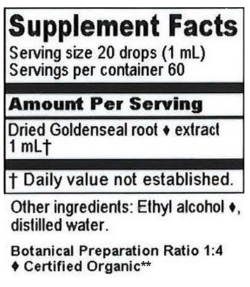 Goldenseal Tincture by Herbalist & Alchemist - 2 oz