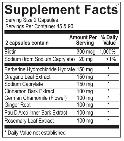 Candicid Forte by OrthoMolecular - 180 Capsules