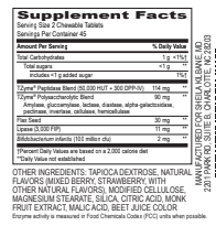 Healthy Kids Happy Moms Kidz Digest Enzymes - 90 Chewables