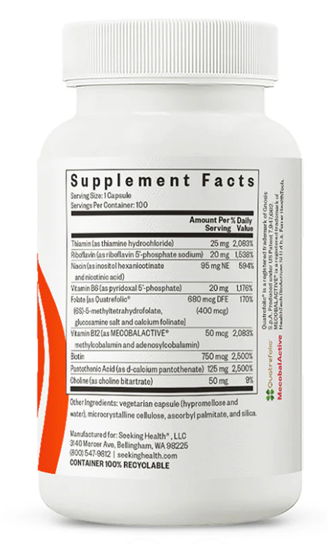 B Complex Plus by Seeking Health - 100 Capsules