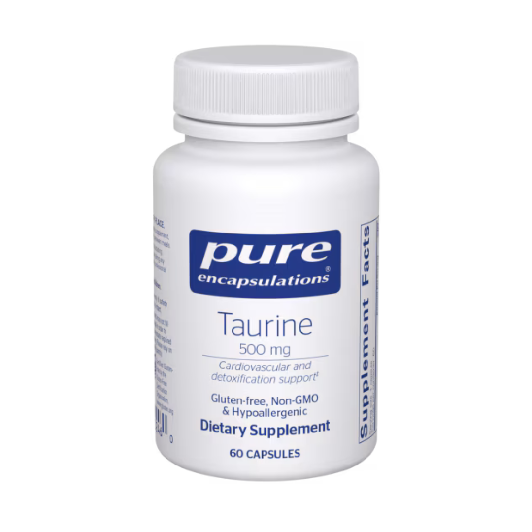 Taurine 500mg by Pure Encapsulations - 60 Capsules