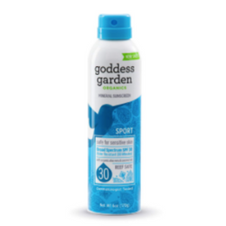 Sport SPF 30 Mineral Sunscreen Spray by Goddess Garden Organics - 6 oz