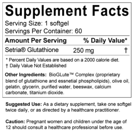 Liposomal Glutathione, EssentialPRO™ by Essential Nutraceuticals - 60 Softgels
