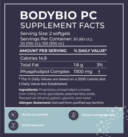 BodyBio PC - 300 Softgels