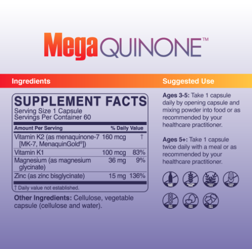 MegaQuinone K2-7 by Microbiome Labs - 60 Capsules