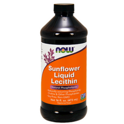 Sunflower Liquid Lecithin by Now - 16 fl oz